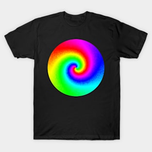 Colourful Tie Dye Rainbow Swirl Summer Pattern T-Shirt